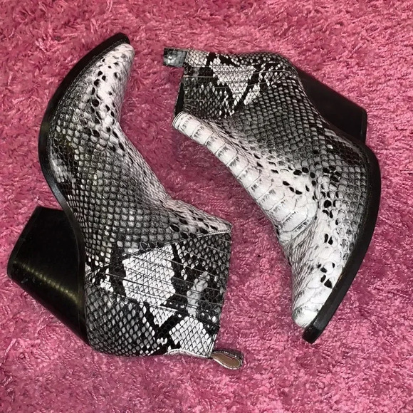 Jeffrey Campbell Snakeskin Booties - Picture 5 of 6